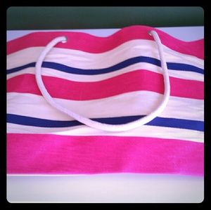 DSW striped beach tote NWOT